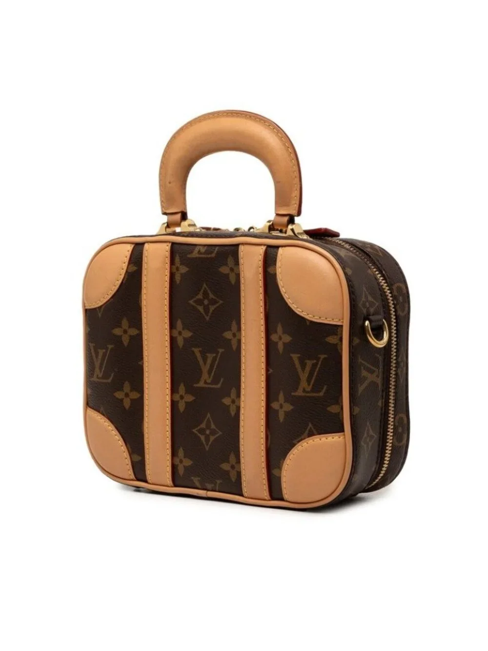 Louis Vuitton Monogram Varisette BB 2-Way Shoulder Bag Brown Leather